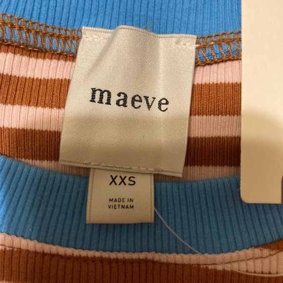 Maeve Puff-Sleeve Striped Top - Picture 4 of 4